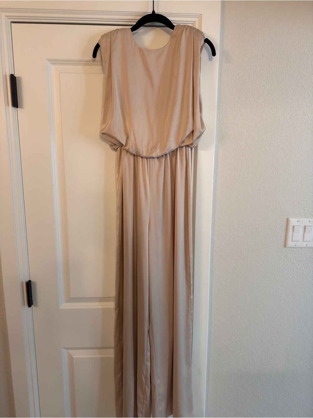 Nasty Gal Cream Jumpsuit